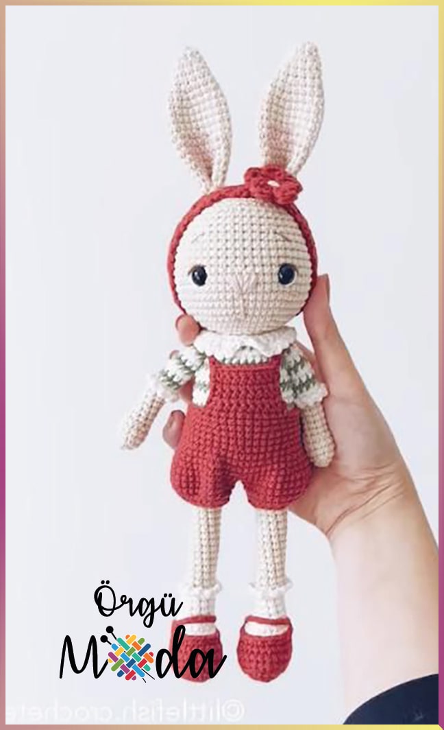 Amigurumi Tavşan Yapımı video 9